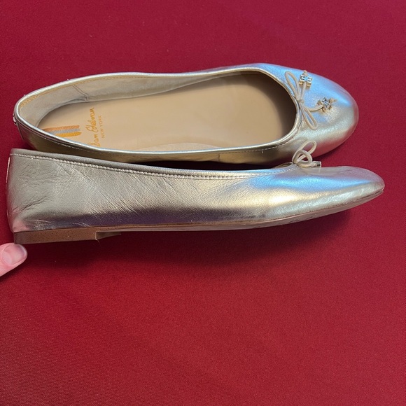 Sam Edelman leather gold flats, size 9.5. - Picture 7 of 11